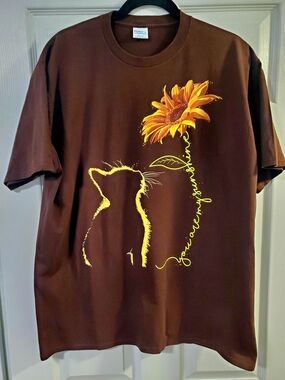 Sunshine Whispers Cat Shirt L/XL